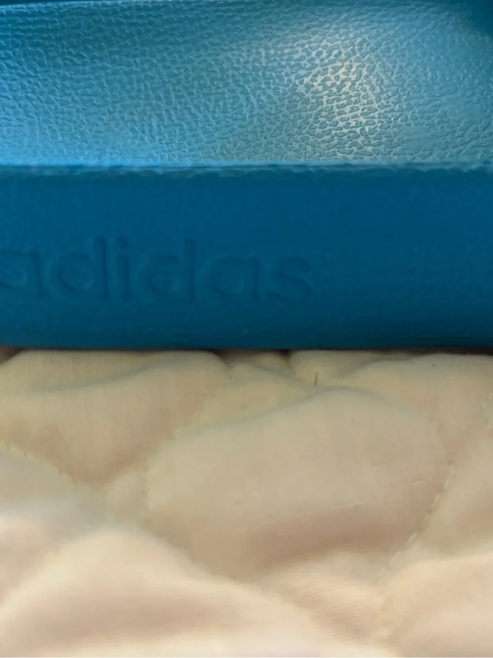 adidas Teal Blue Slide Sandals